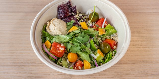 Chicken Hummus Salad