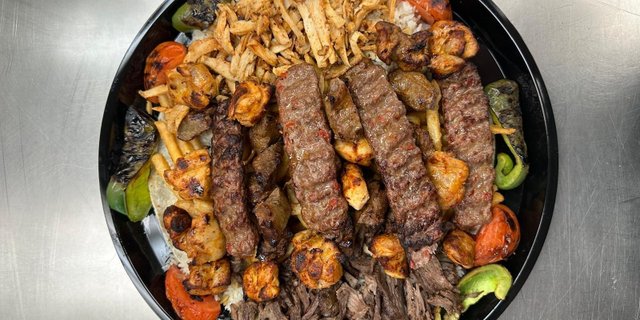 Mix Grıll & Kebab Over White Rice Package