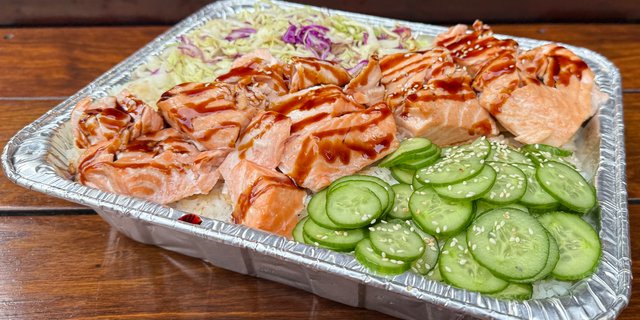 Teriyaki Salmon Donburi Tray