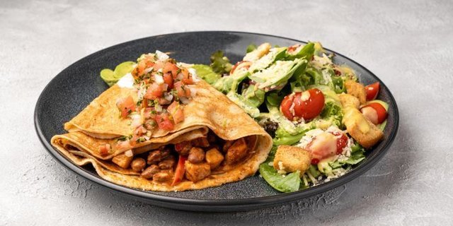 Chicken Enchilada Crepe