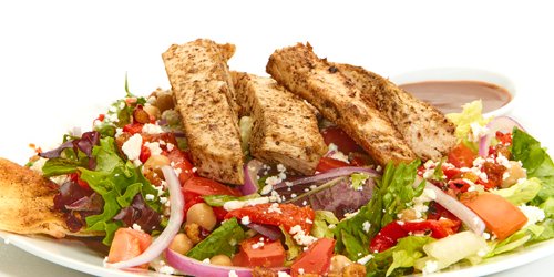 Individual Mediterranean Salad w/ Chicken