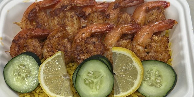 Grilled Shrimp Rice Bowl