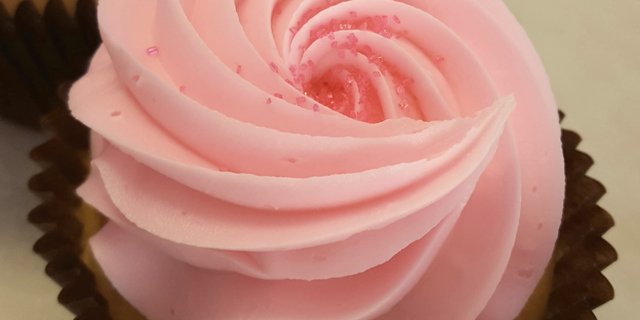Large Pink Vanilla Cupcakes