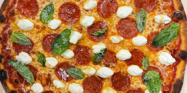 Hot Honey Ricotta Pepperoni Pizza