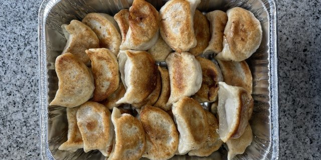 Pan-Fried Handmade Meat Dumplings