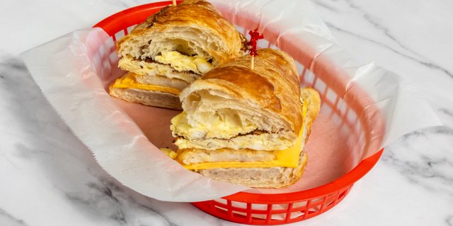 Sausage Croissant Sandwich