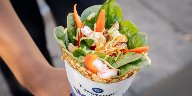 Shrimp Avocado Crêpe