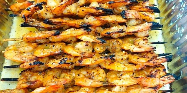 Souvlaki Shrimp Skewers