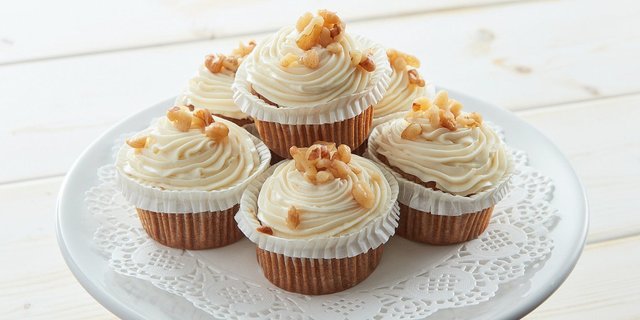 Mini No Sugar Added Carrot Cupcake