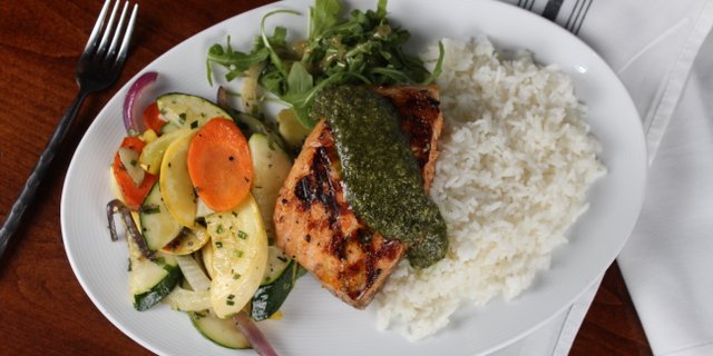 Simply Grilled Salmon Station
