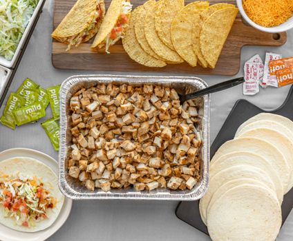 Build-Your-Own Chicken Taco Bar