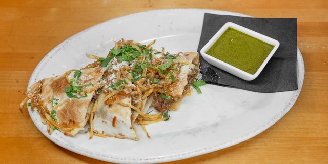 Hanger Steak Quesadillas Platter