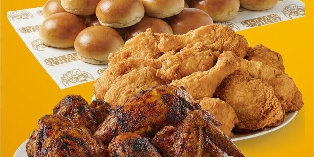 Half Fried & Half Roasted Mixed Chicken