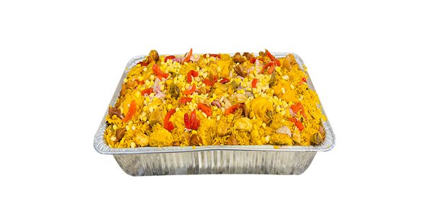 Yellow Rice w/ Ham, Chicken, Pork & Chorizo (Arroz Campesino)