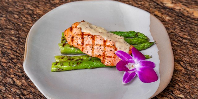 Grilled Jerk Salmon Platter