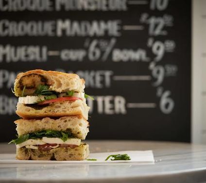 Fresh Mozzarella Cheese Sandwich
