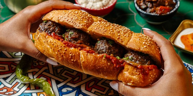 PALA Meatballs Challah Sandwich