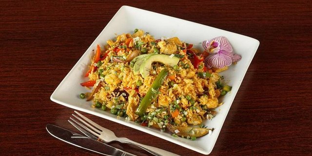 Arroz Frito con Pollo