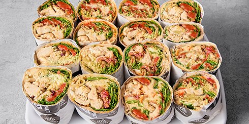 Chicken Pesto Wrap Platter