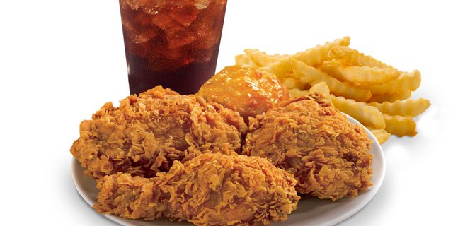 2 Piece Chicken Boxed Meal
