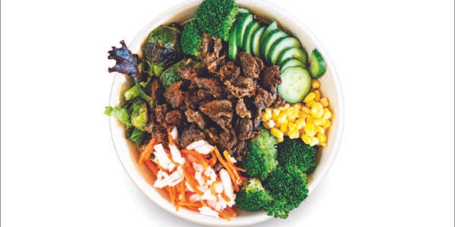 BBQ Beef Salad Bowl