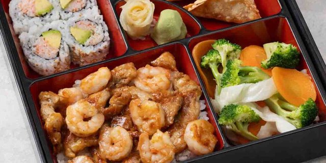 Chicken Shrimp Bento