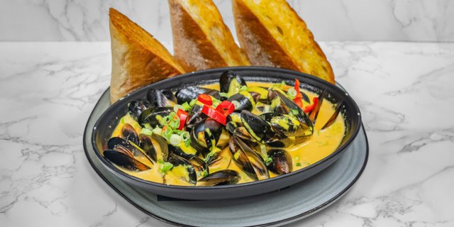 Curry Mussels