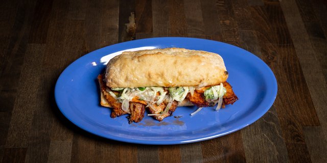 Individual Pork Belly Chicharron Torta