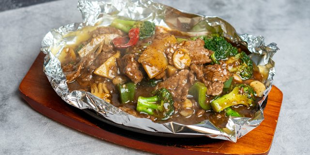 Sizzling Black Pepper Sliced Steak