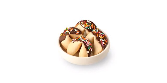 Chocolate-Dipped Fortune Cookies