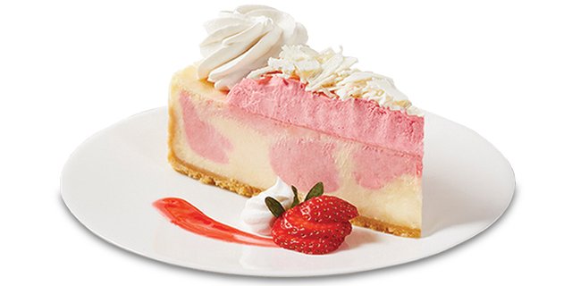 Wild Strawberries & Cream Cheesecake Slice