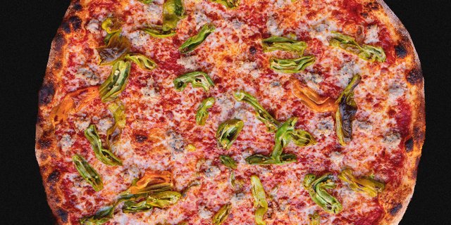 Sausage & Shishito Peppers Pie