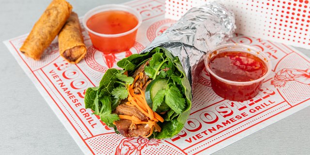 Grilled Lemongrass Pork Lettuce Wrap Boxed Lunch