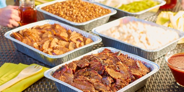 Dickey's BBQ Catering Spread