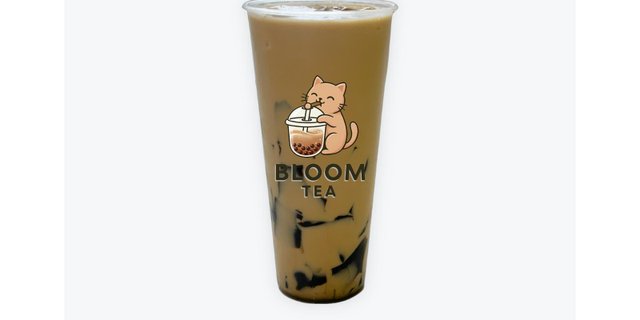 Grass Jelly Milk Tea