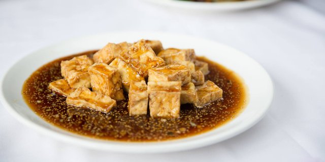 Fried Tofu w/ Sesame Sauce