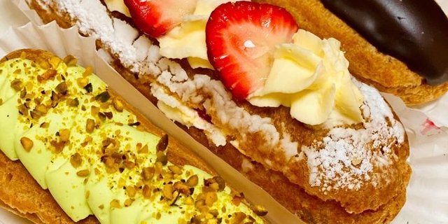 Variety of Eclairs