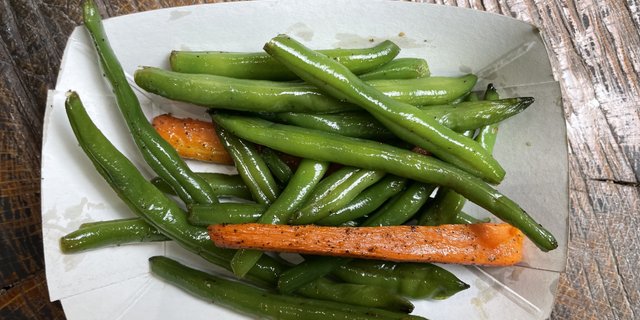 Fresh Green Beans And Carrots