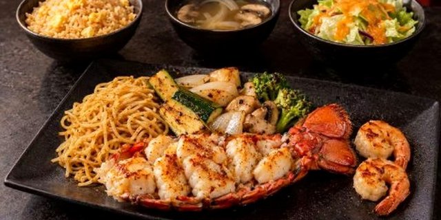 Filet Mignon & Lobster Tail Hibachi Combination