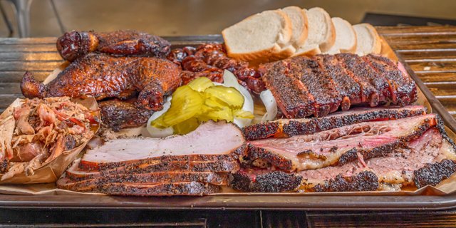 Four Meat BBQ Plate