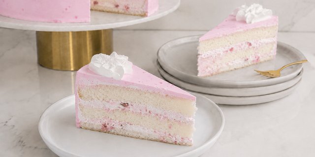 Tres Leches Strawberry Cake Slice