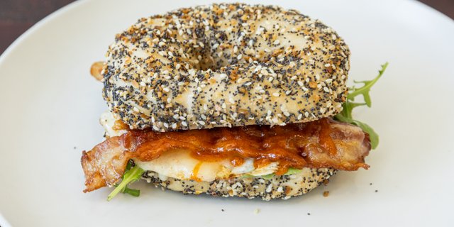 Sweet Peppered Pig Bagel