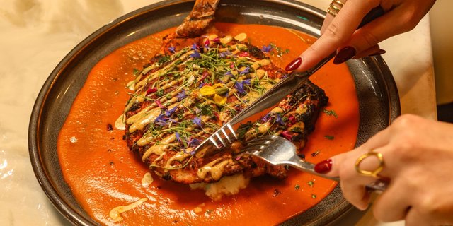 Butterflied Cajun Snapper & Grits