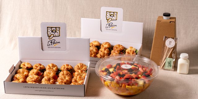 Mini Croissant Sandwiches & Fruit Salad Package