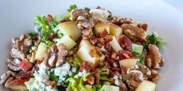 Apple Walnut Romaine Salad