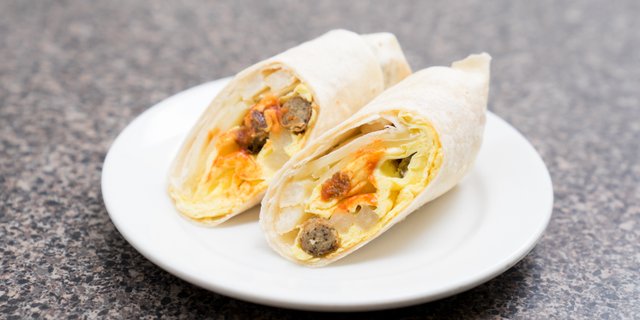 Southwest Turkey Sausage Breakfast Wrap