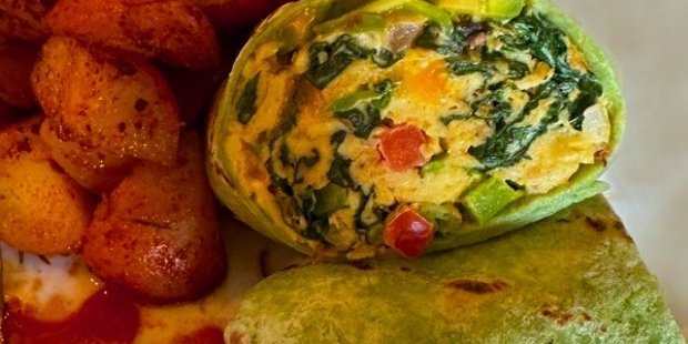 Veggie Breakfast Burrito Half Pan