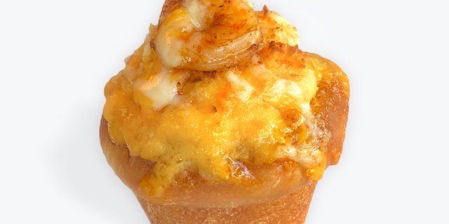 Shrimp Mac & Cheese Pizza Cupcake