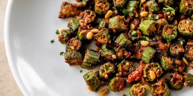 Charred Okra