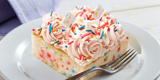 Funfetti w/ Caramel Buttercream Slab